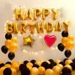 FANEX Solid Happy Birthday Letter Balloon (Pack of 20)