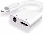 Techel White Type C To 3.5Mm Aux Splitter Phone Converter Cable