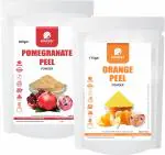 Amazercare Orange + Pomegranate Peel Powder Combo, Tan Removal Face Pack/Body Scrub/Anti Acne, 100% Natural, Anti-Bacterial & Skin Saver (175 Gm + 200 Gm, 2 Pouches)