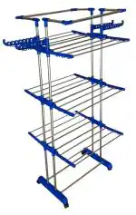 VIMART Convenient and Rust-Resistant Stainless Steel Clothes Dryer Stand: Modern Design for Easy Use (4 STEP)