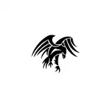 SIMPLY INKED Tribal Eagle Temporary Tattoo, Designer Tattoo for all (Tribal eagle tattoo)