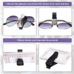 MIZZEO Sunglass Holder for Car Visor, Sunglass Holder Clip Hanger, Eyeglass Mount (Pack of 1, Black) Compatible with Volvo XC40