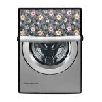 The Furnishing Tree Floral Grey Polyester Washing Machine Cover for Bosch 7.5 kg Fully-Automatic Front Loading WAJ2846DIN (66 x 61 cm)