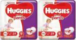 Huggies Wonder Pants Diapers - XXL (24+24 Pieces) - XXL (2 Pieces)