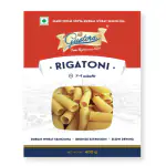 Gustora Durum Wheat Semolina Rigatoni Pasta 400g I Vegetarian Pasta I Rich in Fibre & Protein - 400GM