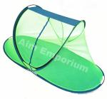 Aim Emporium Foldable Mosquito Net for Single Bed (Size: 210 x 110 x 90) Sit-in Free Standing with one Side Slidder Gate (Green) (Must Watch Product Video