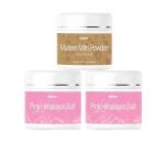 BEAFACE Pink Himalayan Salt Powder Facial Anti aging 200gm Multani Mitti Reduce Acne, 100gm (Pack-2)