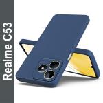 Fashionury Back Cover for Realme C53 (Blue, Grip Case, Pack of: 1)