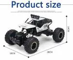 Smilemakers White Steel Four Wheel Remote Control Rock Crawler Car