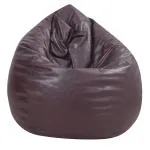 Stillo XL Teardrop Bean Bag Cover in Tan Faux Leather