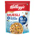 Kellogg's Muesli 0% Added Sugar | 500 Gm Pack |Breakfast Cereal | High in Iron| Source of Fibre | Naturally Cholesterol Free