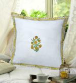 RRC Cotton Cushion Covers Set of 2 - Soft Floral Hand Block Jaipuri Print Cushion Covers,24X24(Inches) Square Home Decor Cushion Covers,Envelope Closure Cushion Covers