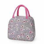 WEEL ZONE Rose flower Portable Insulated Lunch Bags Thermal Cooler Tote Bag Picnic Organizer Portable and Reusable Lunch Bag for Women Work, Student, Kids, Lunch Box