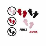 BBYARAJ Frill Socks For Cotton Infant Booties Socks For Infant Girls With Frills Lace For Baby Stocking Stuffers Socks For Newborns Aged 6 to 12 Months Lovely Baby Slippers Ruffled Socks For Modern Baby Princess Outfit Practical (set of 3)