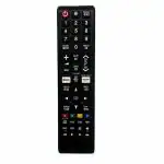7 Seven Compatible for Samsung TV Remote Control Universal Replacement Remote for Original Samsung Lcd Led Oled Qled Uhd Hd Plasma 3d Smart Hub Television with Netflix and Prime Video Hotkeys