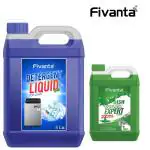 Fivanta Top Load Liquid Detergent 5L Ith Multipurpose Cleaners Gel 1L (Neam 1L + Top Detergent Liquid 5L)
