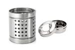 FIRST FRONT Stainless Steel Cutlery Holder With Stainless Steel Soup Strainer Juice and (Multicolour, Pack of 2)