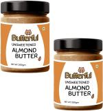 Butterful Unsweetened Almond Butter 400 g (Pack of 2)