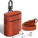 EXCLESIOR Apple Airpod 2, Apple Airpod 1 Brown Schockproof, Anti-Scratch, Wireless Charging Airpod Case Cover