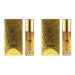 Nabeel - Gold 24K Premium Attar Roll-on Perfume Oil | 100% Non Alcoholic | 6ml (Set of 2) | Bold Scent combines the decadence of plum with delicious fruit like a cool summer breeze | Made in U.A.E