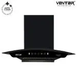Ventair Auto Queen Motion Sensor Auto Clean Wall Mounted Chimney (Black 1200 CMH)