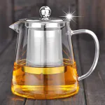 KOSHIYA Glass Tea Kettle Heat Resistant Tea Pot For Coffee Juice Loose Leaf Tea Transparent