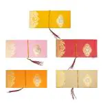 minimal affairs: 100 Pcs Metallic Paper Shagun Envelopes with Coin for Cash Gifts in Weddings, Birthdays, Rakhi (5 Different Colors)