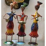 Samriti Handicrafts Buddha Handcrafted Musician Sardar Set of 3 Home Decor