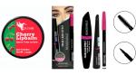 BINGEABLE...ENJOY THE DIFFERENCE Essential Cherry Natural Tinted Lip Balm Sun Protection And Liquid Eyeliner Mascara Eyebrow Pencil Black (Set Of 2)