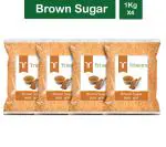 Trinetra Brown Sugar 4 kg (1Kg X 4 Pack)