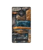 Casotec Decorative Stone Cladding Design Printed Silicon Soft TPU Back Case Cover for Micromax YU Yuphoria