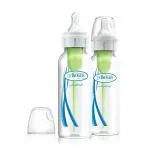 Dr. Brown's Narrow Neck Options Baby Bottle (250 Ml, Pack of 2, White)