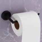 Plantex Black Stainless Steel Toilet Paper Holders 15.5 x 4.5 x 2.5 cm