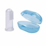 BBYARAJ Silicone Soft Finger Toothbrush for Infants/Babies, Excellent for Massaging and Cleaning Gums (Clear)