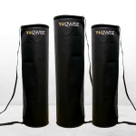 Yogwise Yoga Mat Bag | Yoga Mat cover | Yoga Mat Holder | Yoga Bag (Pack Of 3) - Black