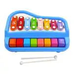 Humaira Big Xylophone Colourful Toy for Kids - 8 Metal Bars, 8 Color-Coded Keys for Developing Musical Skills and Creativity