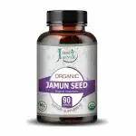 Just Jaivik Organic Jamun Seed Tablets As Dietary Supplements - 750mg (90 Tablets)