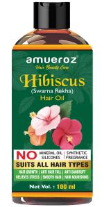 Amueroz Hibiscus Hair Oil For Hair Growth For Men And Women, Anti Hair Fall Oil With 13 Natural Oils, Controls Hair Fall And Dandruff, 100 Ml