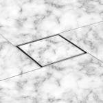 LIPKA 304 Grade Stainless Steel Marble insert Floor Drain- Square (For 21mm Marble)8x8 Inches