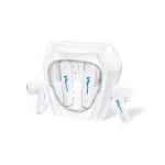 FINGERS Tuxedo TWS Earbuds with32-hour Playtime, Fast Charging, 13mm Neodymium Drivers- Luxe White