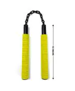 BE TREND Karate Foam Handle Black Metal Chain Nunchakus Martial Arts Weapon & Equipment | Pack of 1