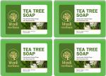 MeriBana Khadi Tea Tree Handmade Bath Soap (4 x 125 g)