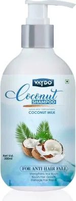 VAYDO Coconut Milk Smoothing Shampoo with Argan Oil/ Repairing Formula- Hair Growth (300 ml)