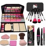ANGELS GLOW All In One Best Makeup Kit Combo With Brushes And Washable Sponge Beauty Blender Puff