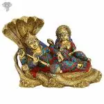 Kalakrithi Metal Beautiful Handcrafted Lakshmi Venkateshwara Statue 25.4 X 33.02 cm