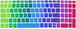 iFyx Hp 15.6 inch Rainbow Silicone Keyboard Skin Protector Case Cover