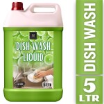 BLISS & BLUSH Dishwash Liquid 5 Liter Green | Made with natural surfactants| Eco-friendly & Non-Toxic | Natural grease buster
