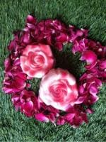 NEPROENT Rose Luxury Bath Soap-Herbal Rosewater Handmade Soap-Roses Beauty Soap with Indulging French Fragrance, Moisturizing Bathing Body Soap with Nature’s Scent & Creamy Lather for Daily Skincare (Pack Of 12)