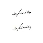 SIMPLY INKED Infinity Temporary Tattoo, Letter Tattoo for all (Infinity Tattoo)