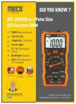 Meco 801 junior Digital Multimeter (Yellow)